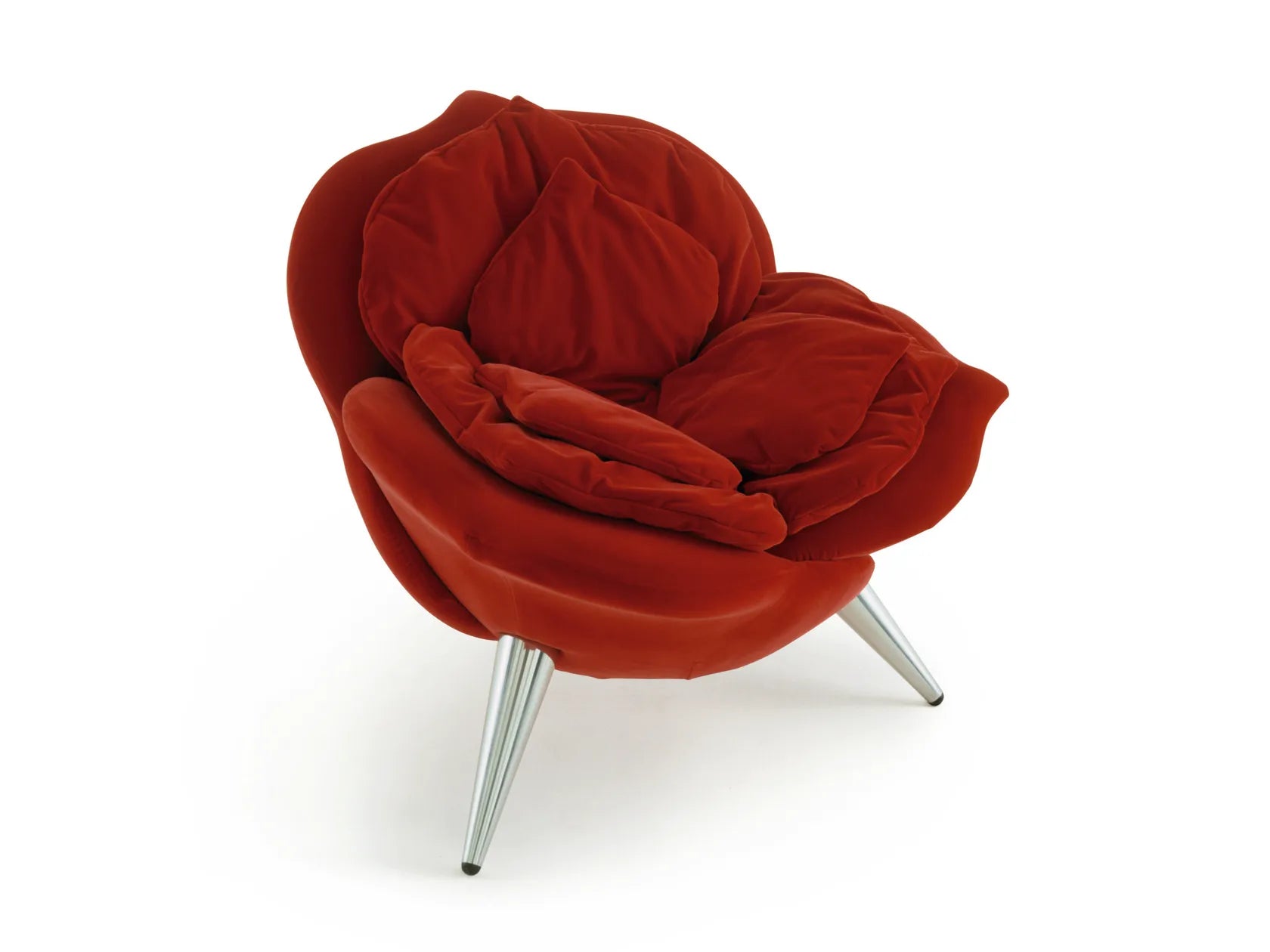 Floral Plush Lounge Chair