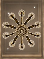 The Valerisse Crown — Luxury Gold Crystal Chandelier