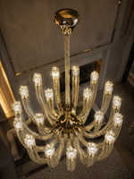 The Elvaron Chandelier — Luxury Sculptural Glass Multi-Arm Chandelier