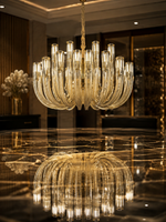 The Elvaron Chandelier — Luxury Sculptural Glass Multi-Arm Chandelier