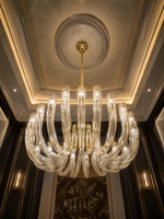 The Elvaron Chandelier — Luxury Sculptural Glass Multi-Arm Chandelier