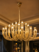 The Elvaron Chandelier — Luxury Sculptural Glass Multi-Arm Chandelier