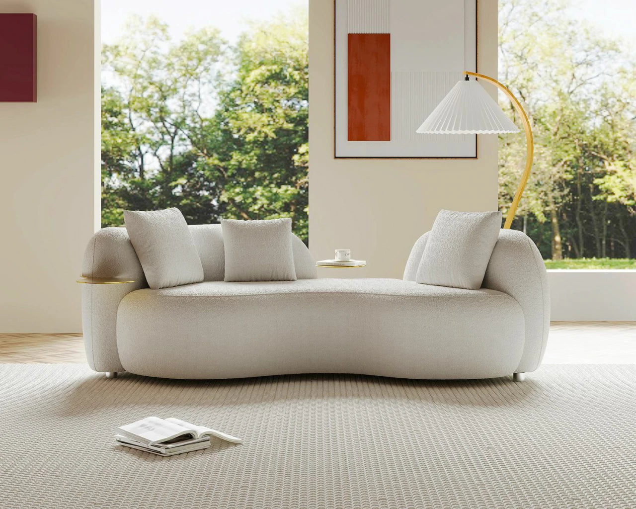 Metalia Modern Luxury 3 Seater Sofa