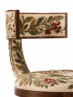 The Rowan Crest Chair — Luxury Sculptural Teak Wood Accent Chair