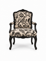 The Virelle Accent Chair — Luxury Carved Solid Wood Statement Chair