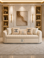 Channel Luxury Curved Arm Sofa Set