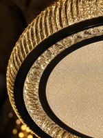 The Caelora Chandelier — Luxury Crystal Halo Ceiling Chandelier