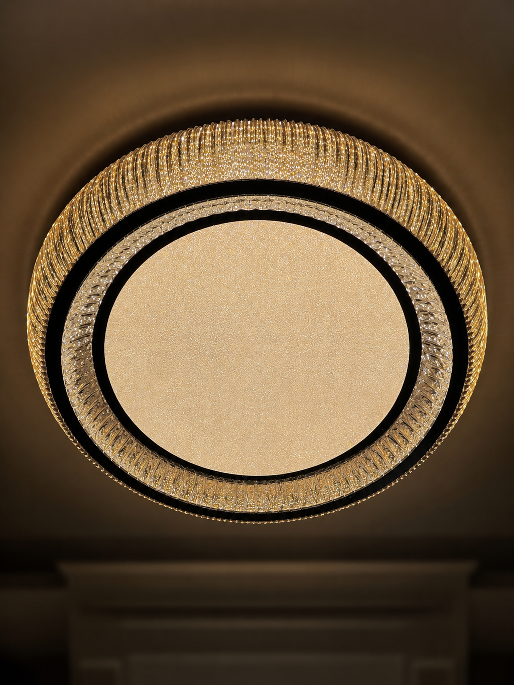 The Caelora Chandelier — Luxury Crystal Halo Ceiling Chandelier