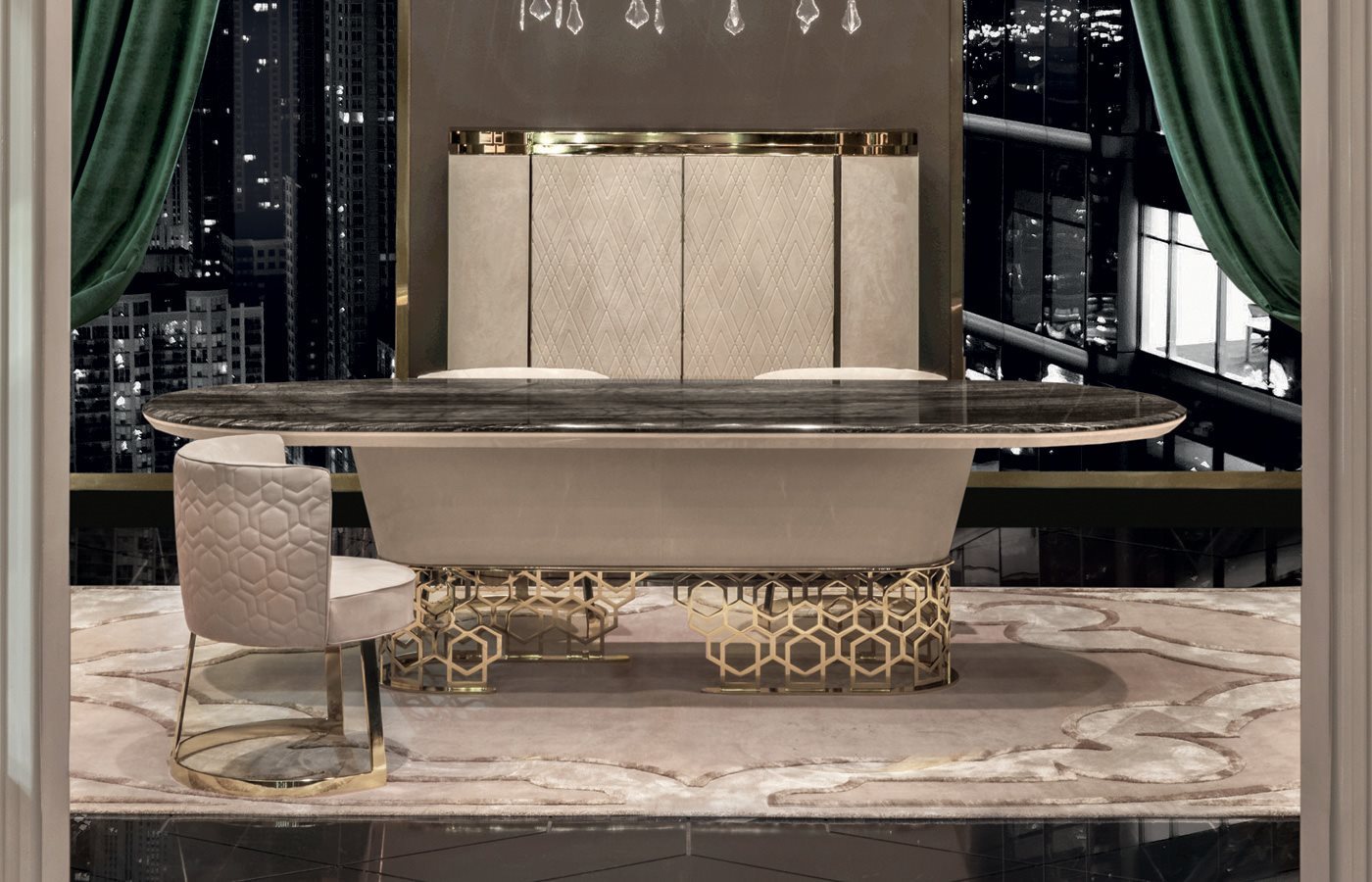 Zyler High End Luxury Modern Dining Table