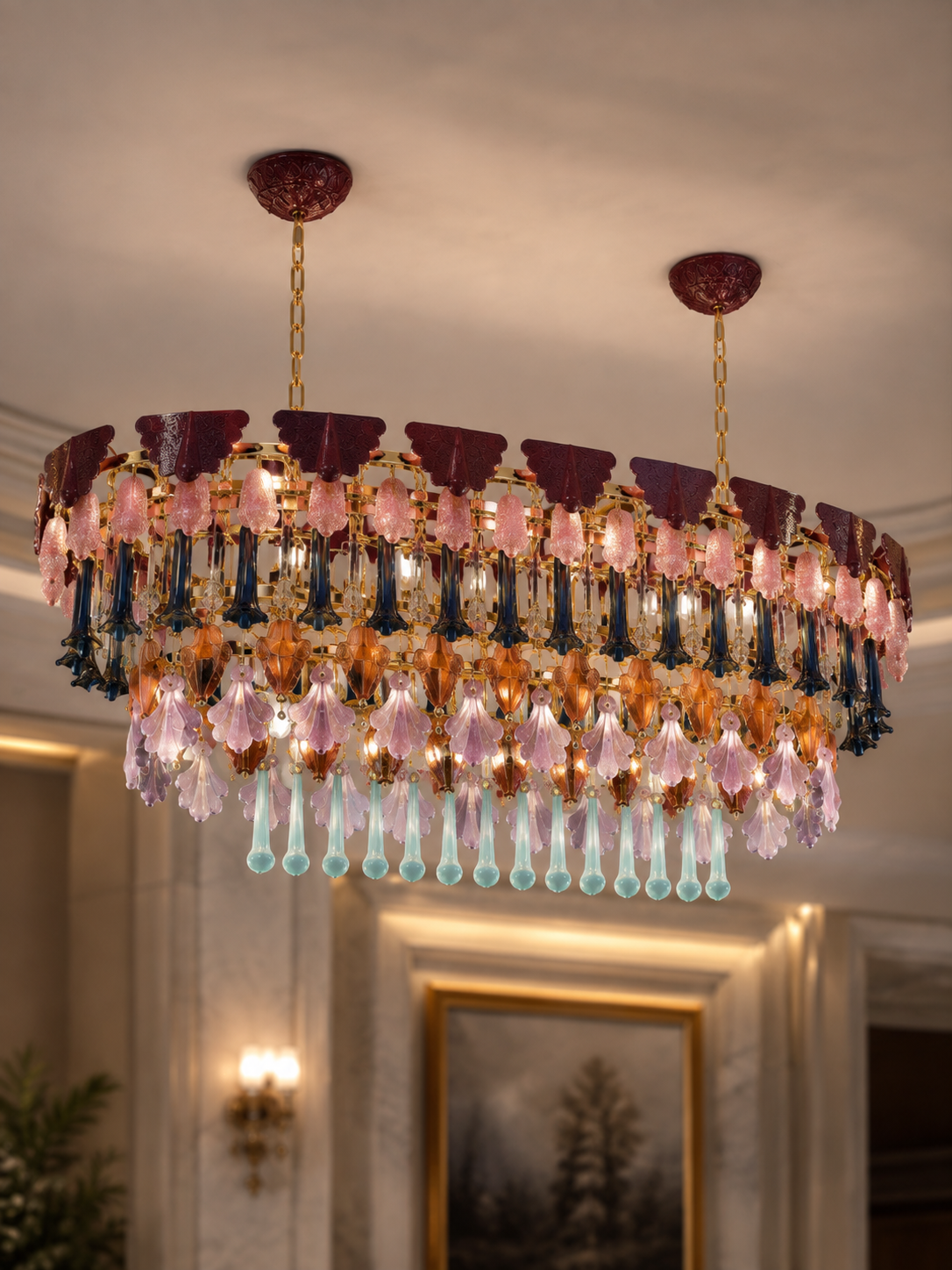 The Oravelle Cascade Chandelier — Luxury Artisan Glass Pendant Light