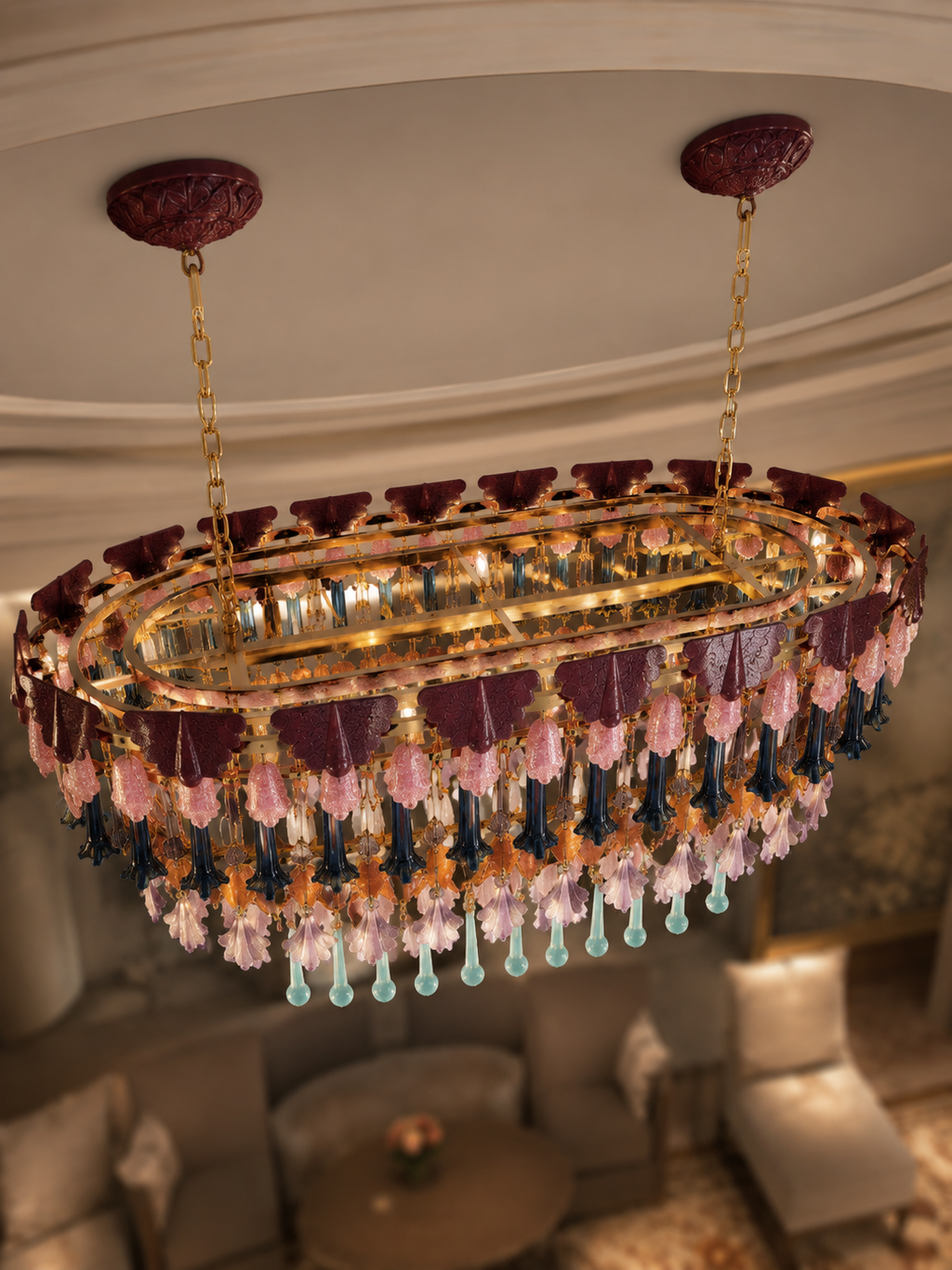 The Oravelle Cascade Chandelier — Luxury Artisan Glass Pendant Light