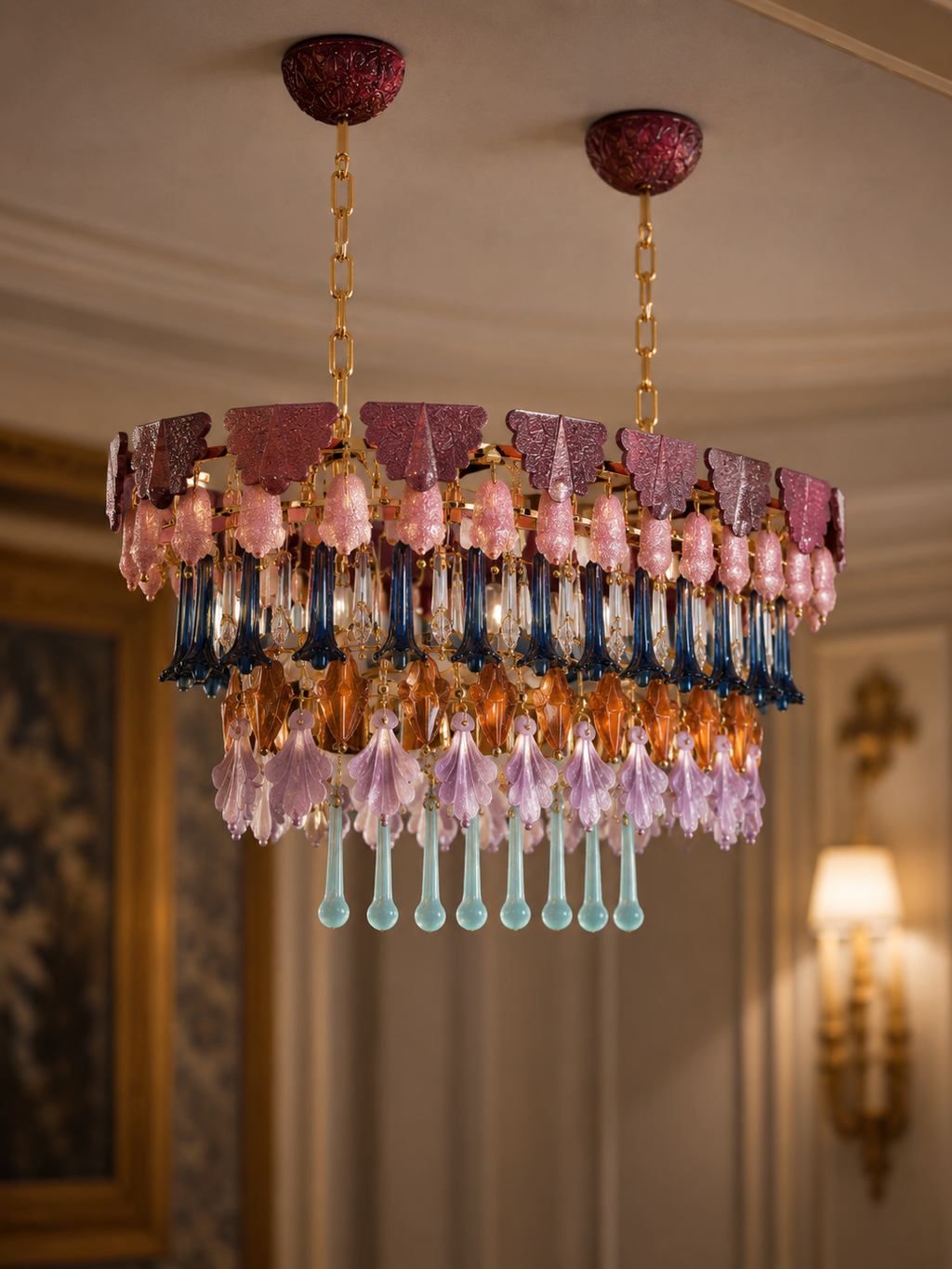 The Oravelle Cascade Chandelier — Luxury Artisan Glass Pendant Light