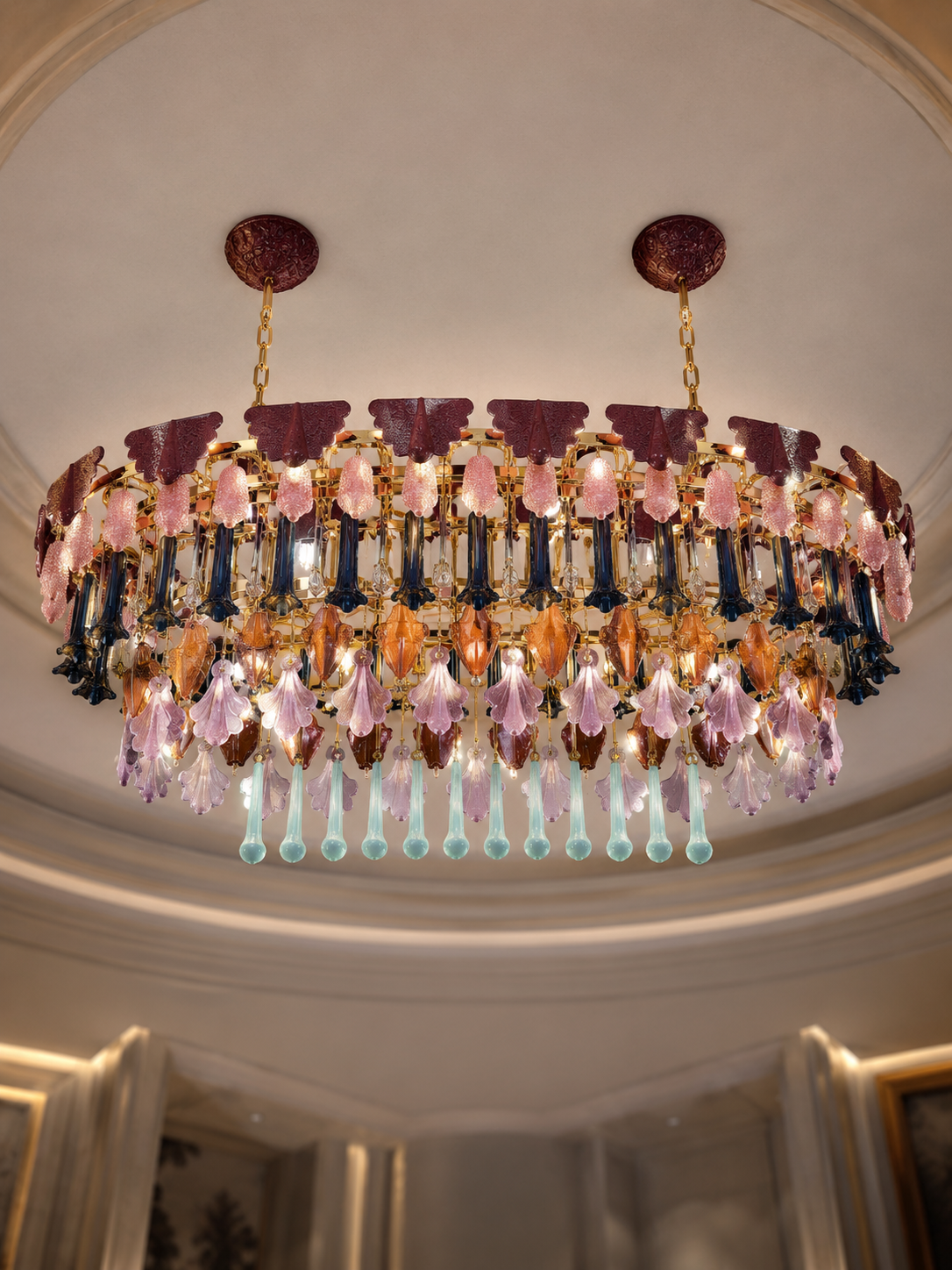 The Oravelle Cascade Chandelier — Luxury Artisan Glass Pendant Light