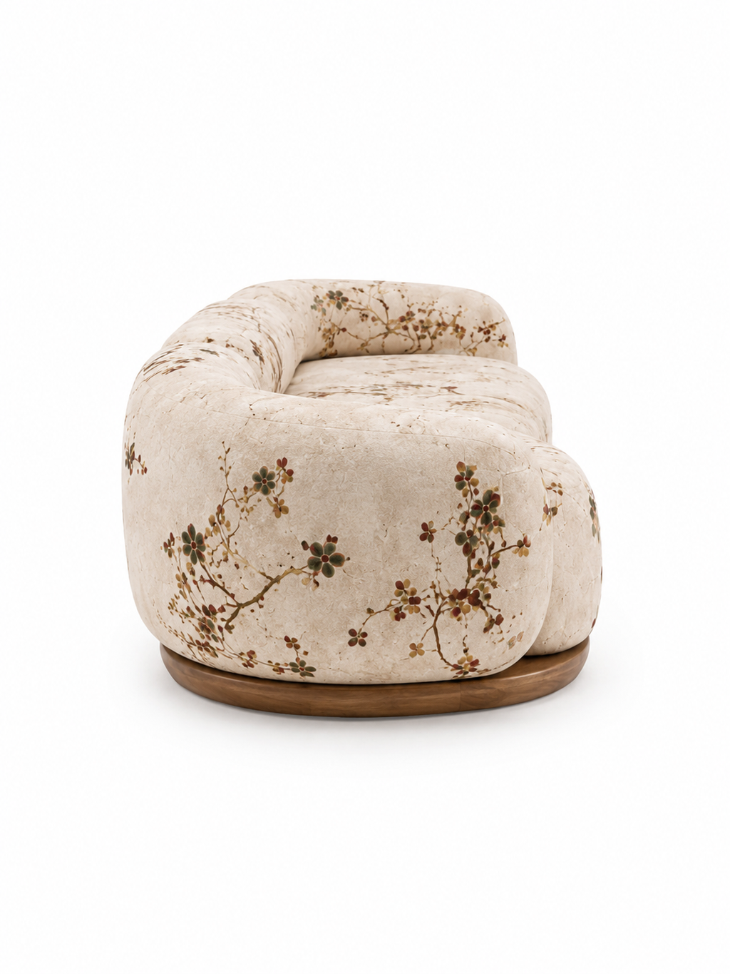 The Gavora Sofa — Luxury Botanical Curved 4 Seater Sofa