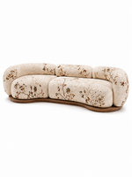 The Gavora Sofa — Luxury Botanical Curved 4 Seater Sofa