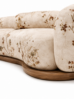 The Gavora Sofa — Luxury Botanical Curved 4 Seater Sofa