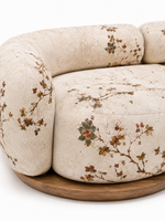 The Gavora Sofa — Luxury Botanical Curved 4 Seater Sofa