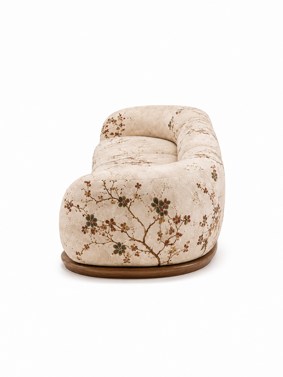 The Gavora Sofa — Luxury Botanical Curved 4 Seater Sofa