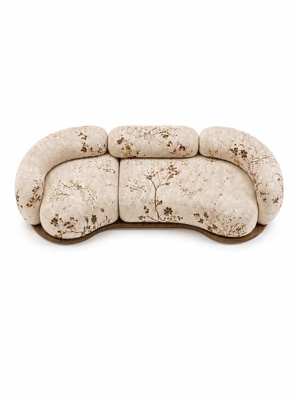 The Gavora Sofa — Luxury Botanical Curved 4 Seater Sofa