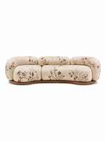 The Gavora Sofa — Luxury Botanical Curved 4 Seater Sofa