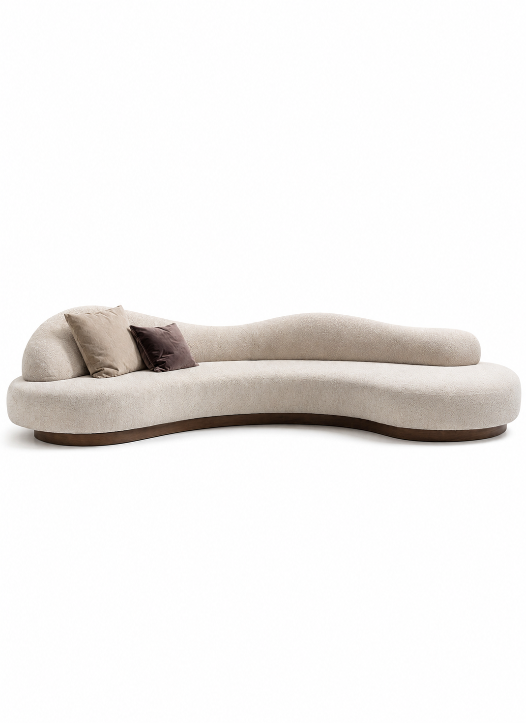 The Umbria Sofa — Luxury Curved Bouclé 5 Seater Sofa