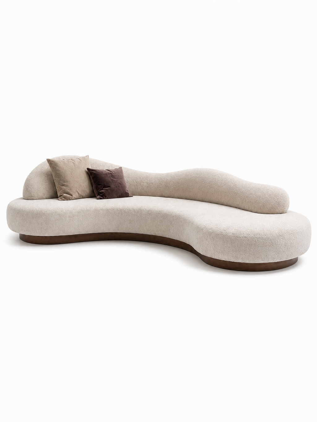 The Umbria Sofa — Luxury Curved Bouclé 5 Seater Sofa