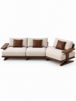 The Ilyra Sofa — Luxury Solid Wood Lounge Sofa