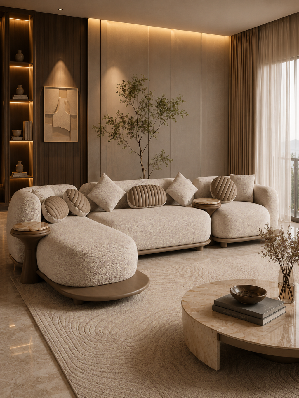 The Utopia Sofa — Luxury Curved Modular 5 Seater Sofa