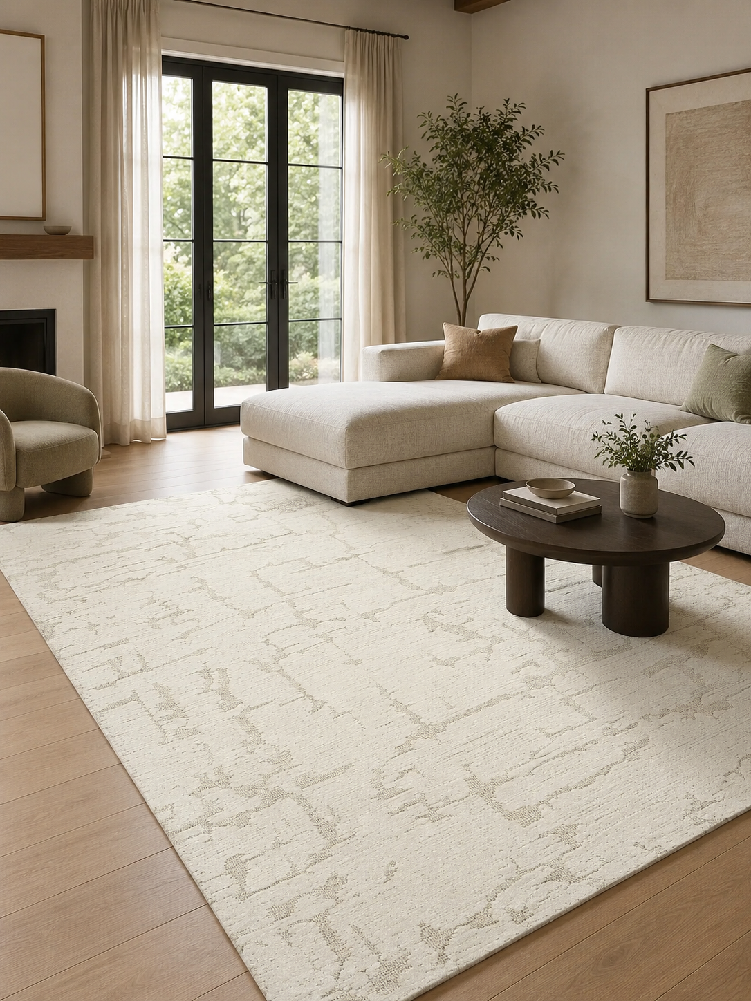 The Verona Rug — Luxury Textured Neutral Area Rug