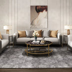 Jumbo Luxury Faux Leather Sofa with 4 Legs Stainless Steel Frame in Gold Finish
