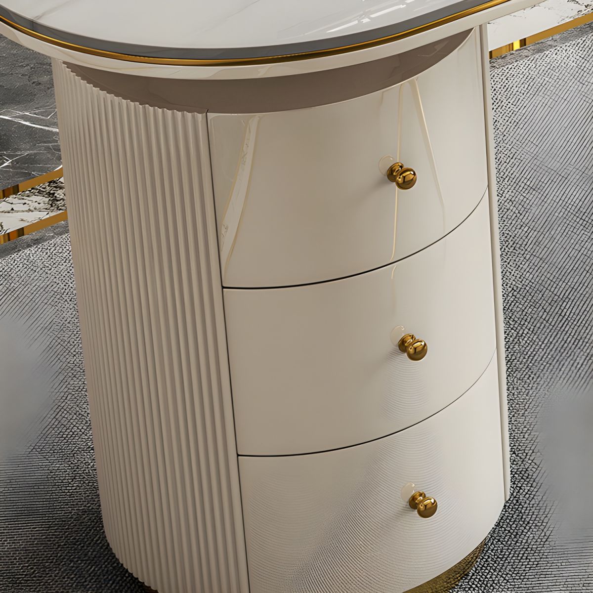 Koski Modern Luxury Study Table With Drawers