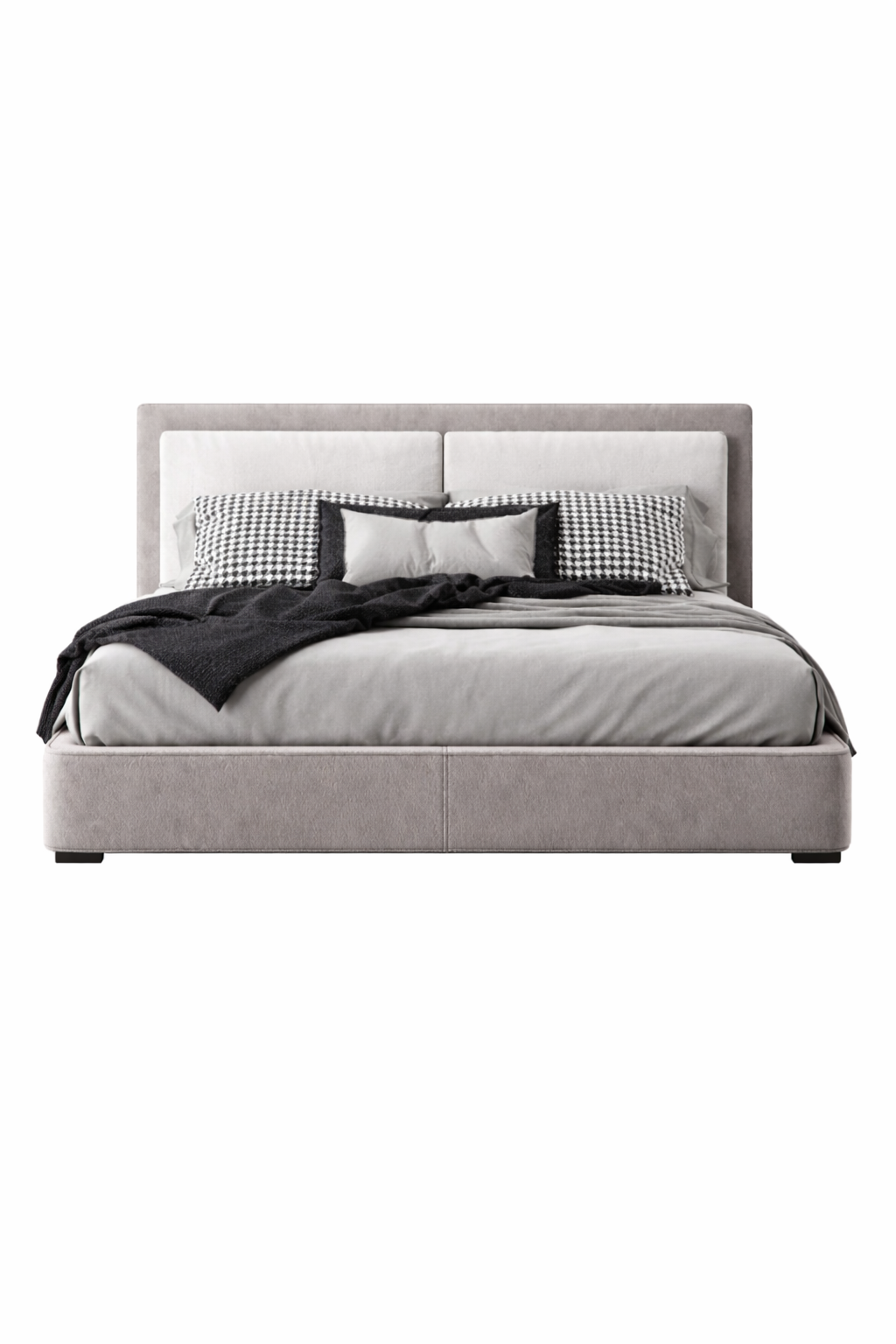 Strato Luxury Upholstered Panel Bed