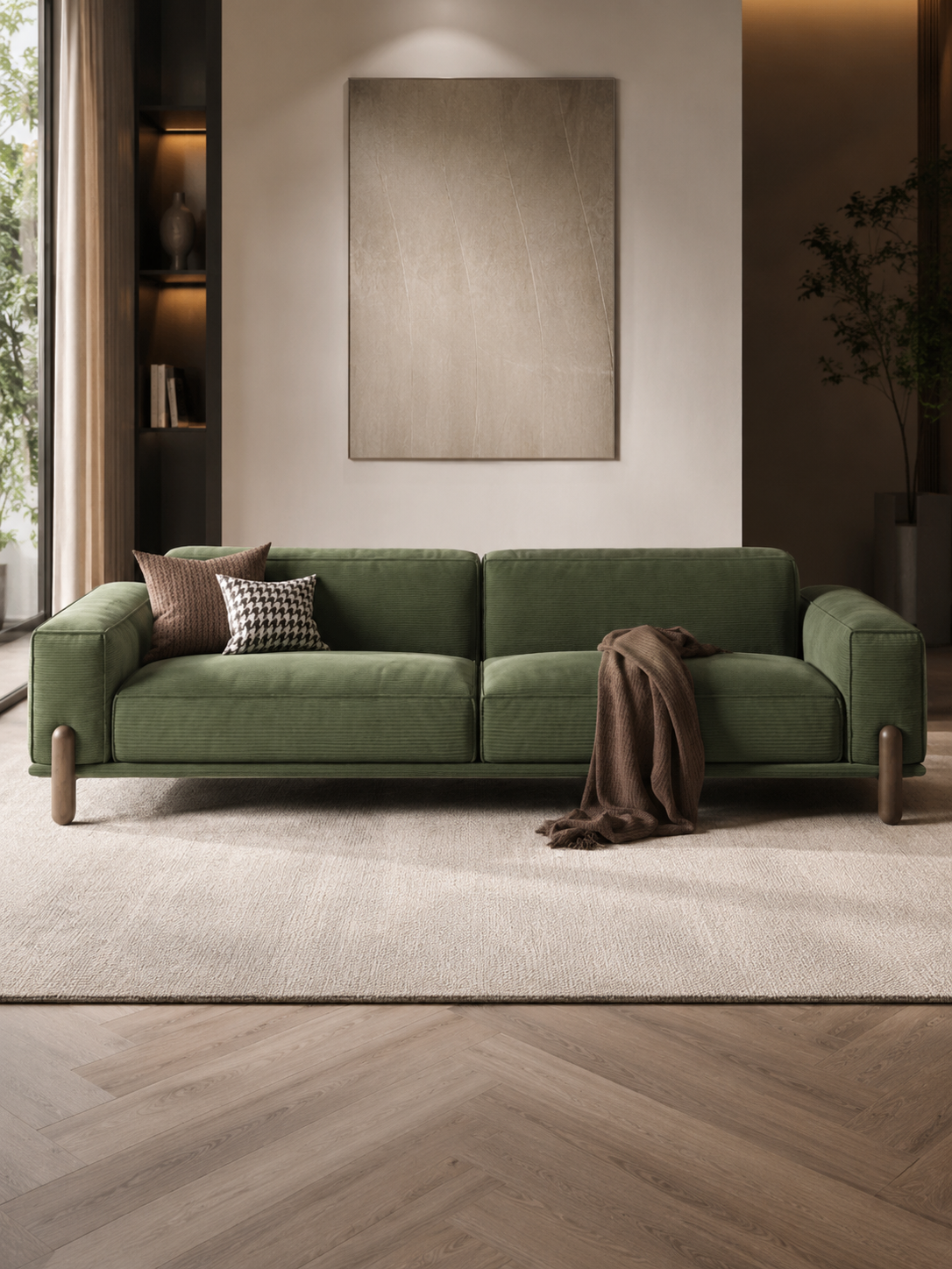 Carley Modern Retro 3 Seater luxury Sofa Set