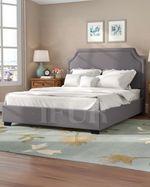 Monarch Rise Upholstered Metal Platform Bed