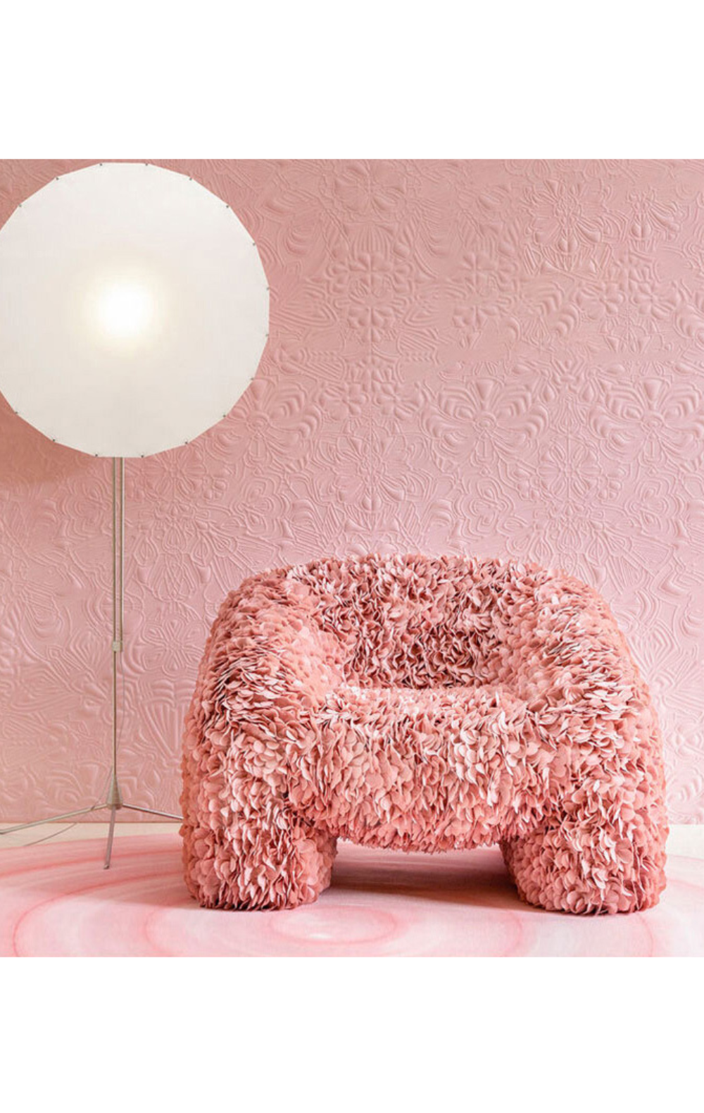 Flamingo Fleece Lounge Chair