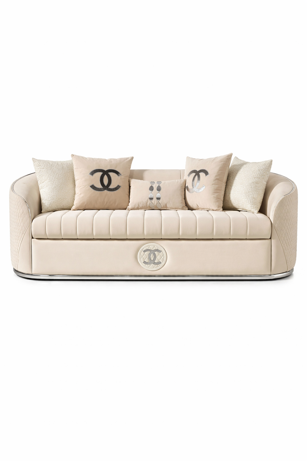 Channel Luxury Curved Arm Sofa Set
