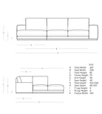 Epic Modern Teal L Shaped Corner Sofa