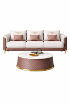Jace Ultra Modern Luxurious Leather Sofa Set