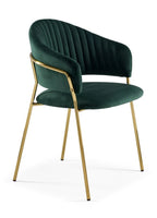 Roma Modern Luxury Metal Dining Chair