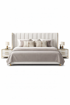 Swanky Modern And Luxury Upholstered Bed In Leatherette