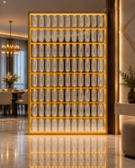 The Lumina Divider — Luxury Crystal Glass Divider