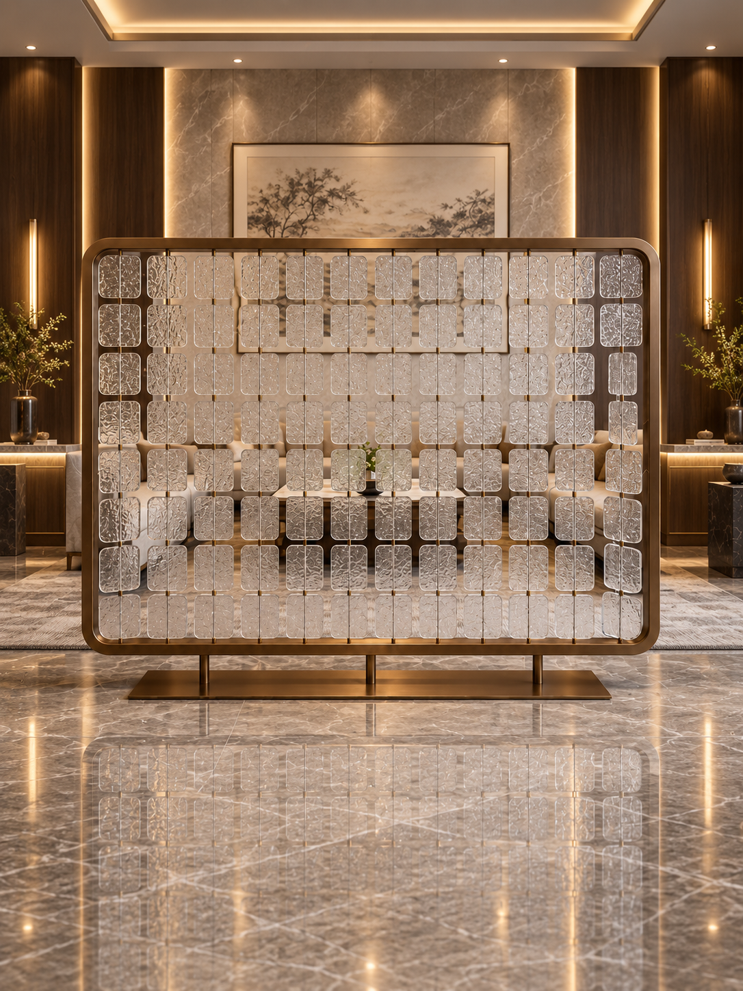 The Arvino Divider — Luxury Textured Glass Divider