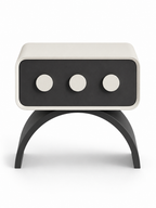 The Orbita Bedside Table — Modern Nightstand with Drawer Storage & Contemporary Arch Design