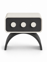 The Orbita Bedside Table — Modern Nightstand with Drawer Storage & Contemporary Arch Design