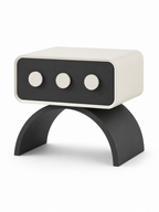 The Orbita Bedside Table — Modern Nightstand with Drawer Storage & Contemporary Arch Design