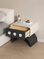 The Orbita Bedside Table — Modern Nightstand with Drawer Storage & Contemporary Arch Design