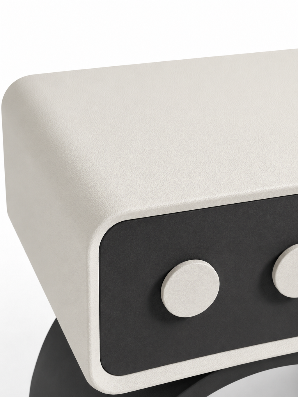 The Orbita Bedside Table — Modern Nightstand with Drawer Storage & Contemporary Arch Design