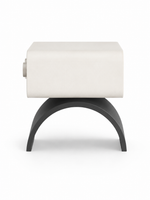 The Orbita Bedside Table — Modern Nightstand with Drawer Storage & Contemporary Arch Design