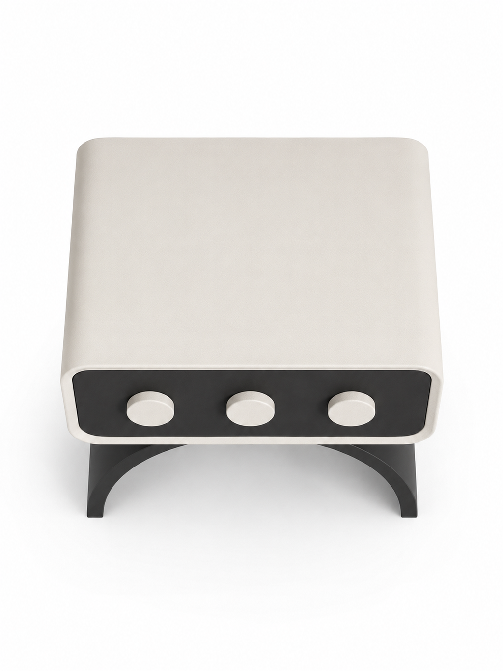 The Orbita Bedside Table — Modern Nightstand with Drawer Storage & Contemporary Arch Design