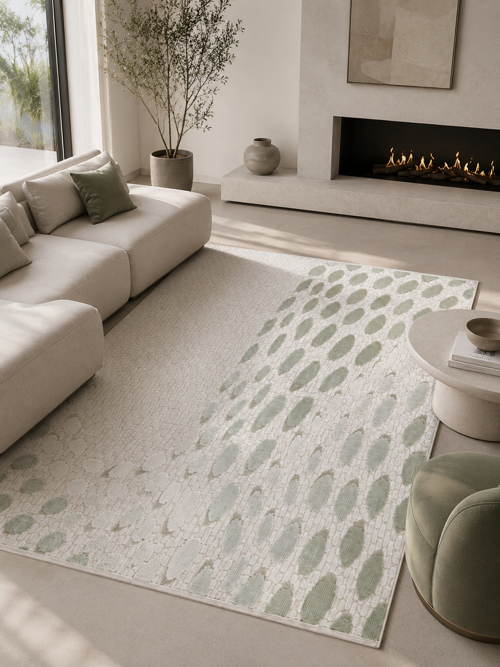 The Verdanza Rug — Luxury Sculpted Contemporary Area Rug